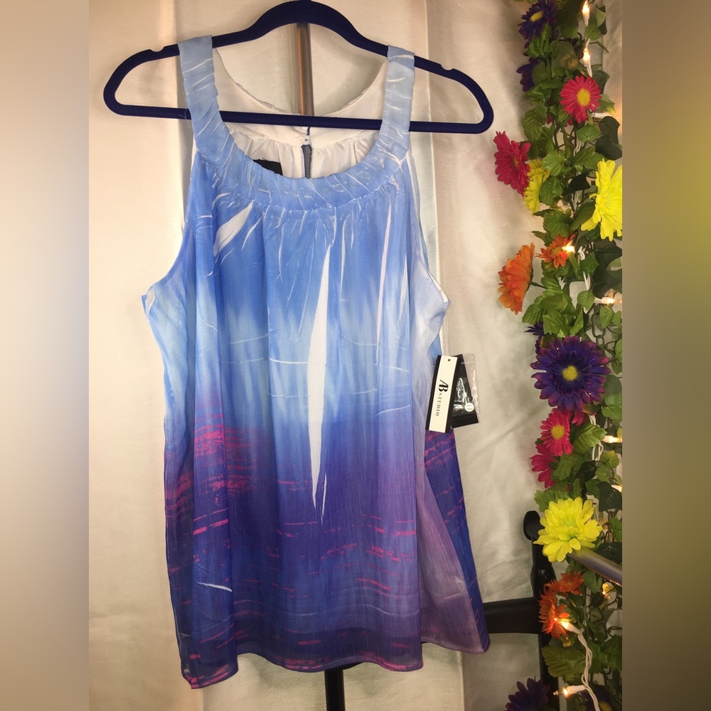 NWT AB Studio | Women’s Multicolor Sleeveless Blouse Tank Top
